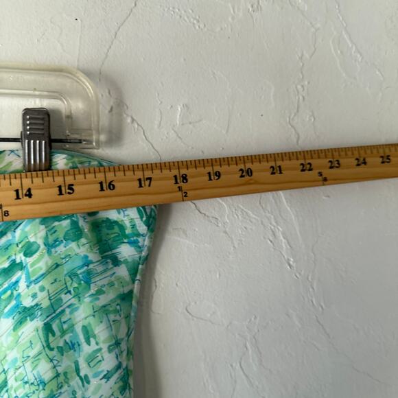 Vintage‎ Y2K Fairycore Dressbarn Abstract Swirl Midi Skirt Green L USA - Picture 6 of 7